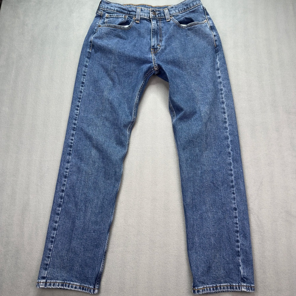 Levis 505 Regular Fit Jeans 33x32 Blue Denim Straight Leg Pants